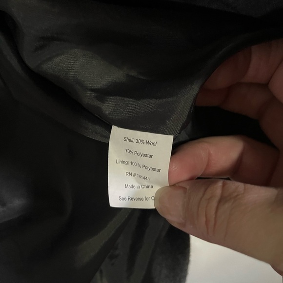 ALPINE Swiss Grant Wool Blend Zip Up Coat Size XXL - Picture 9 of 10